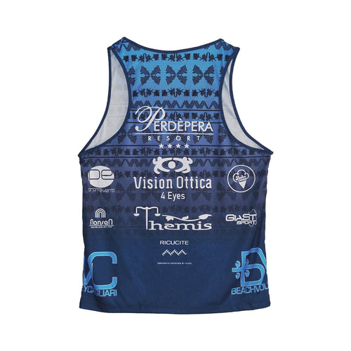 Canotta beach volley tour blu