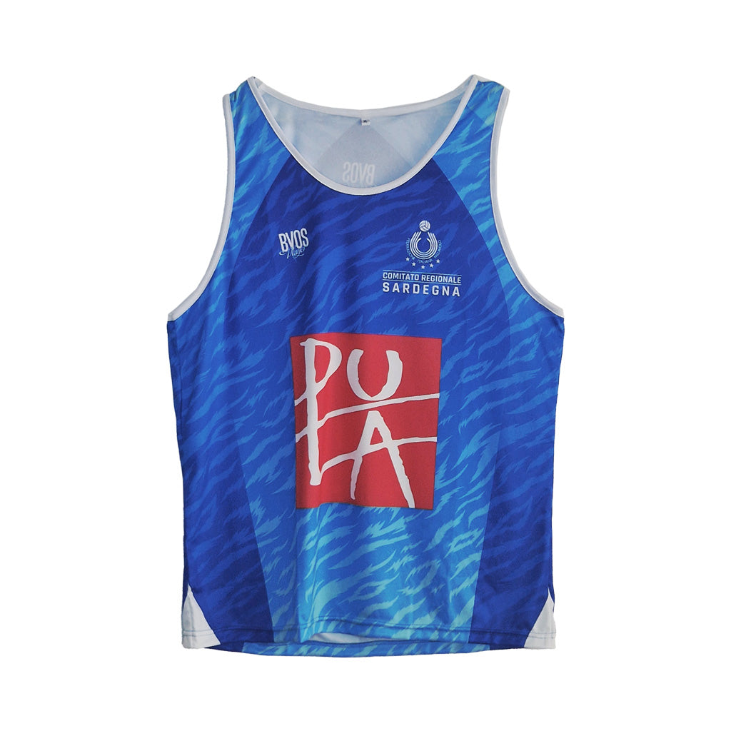 Canotta beach volley B1 Pula 2024 blu