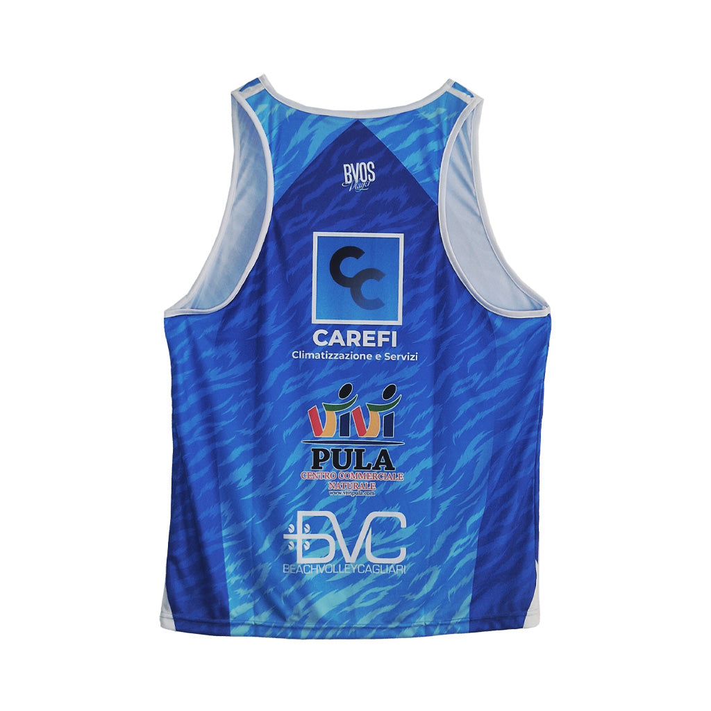 Canotta beach volley B1 Pula 2024 blu